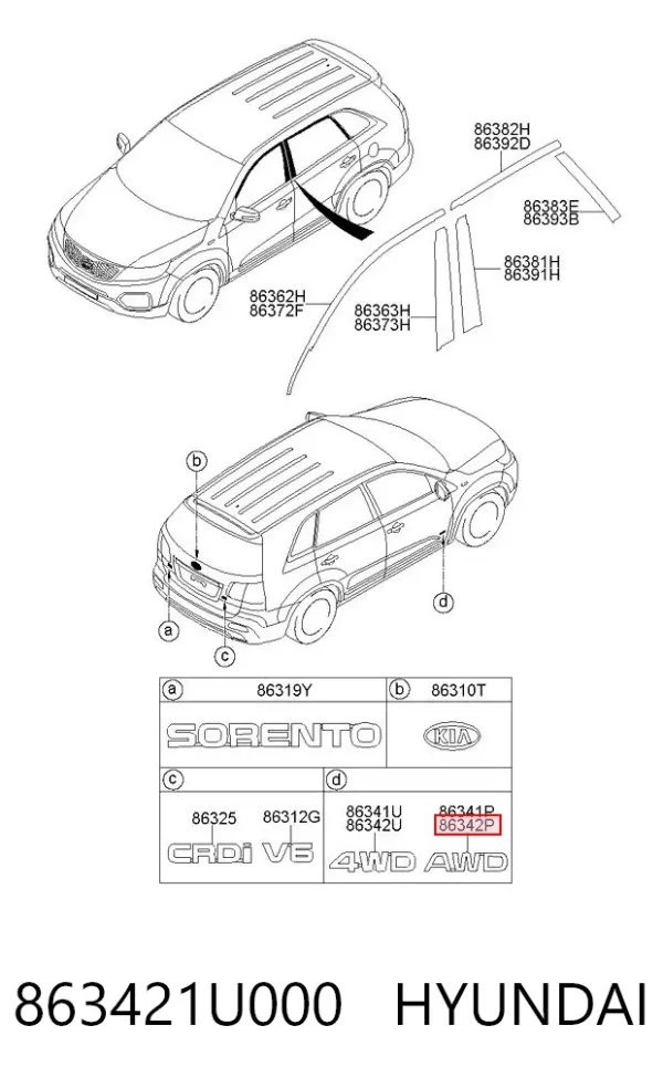 863421U000 Hyundai/Kia