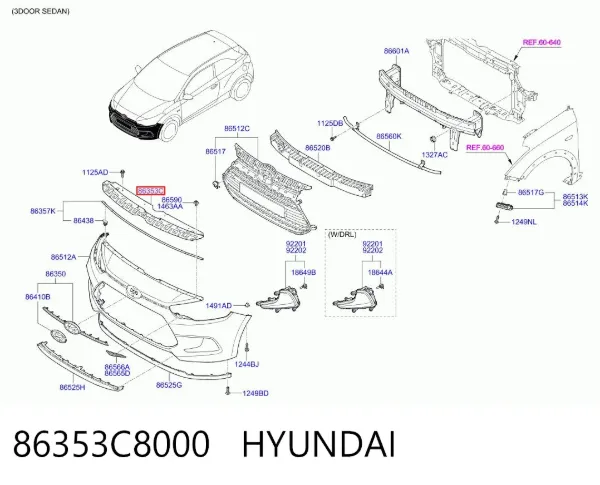  86353C8000 Hyundai/Kia