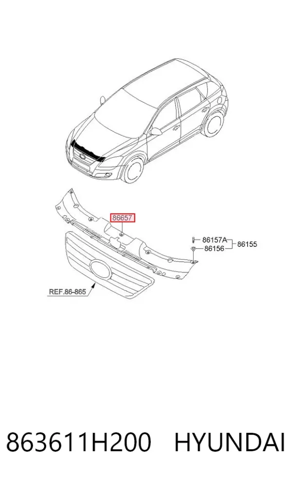  863611H200 Hyundai/Kia