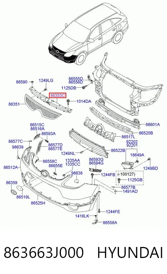  863663J000 Hyundai/Kia