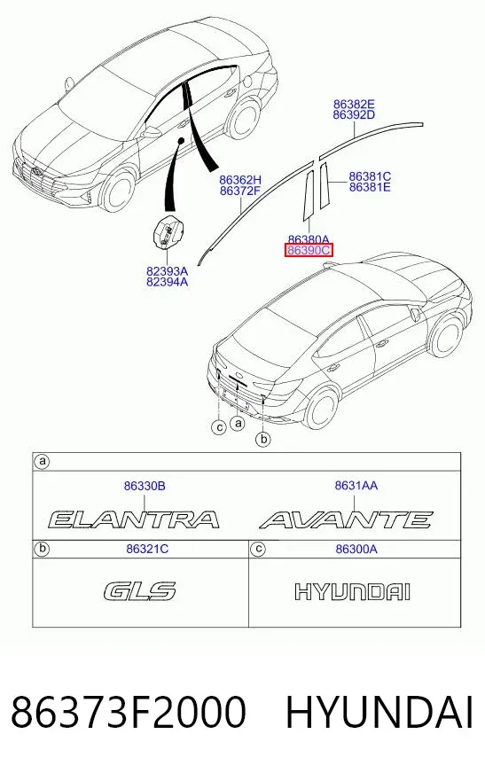  86373F2000 Hyundai/Kia