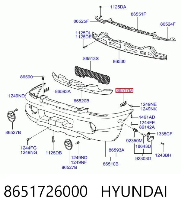  8651726000 Hyundai/Kia
