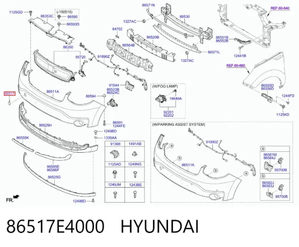  86517E4000 Hyundai/Kia