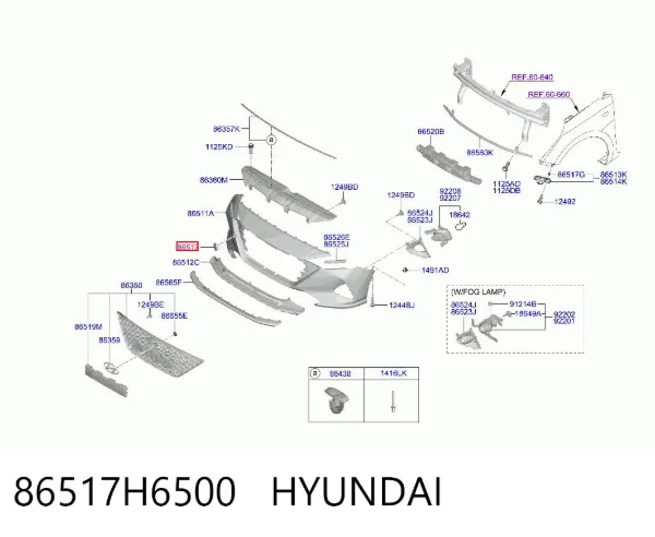  86517H6500 Hyundai/Kia