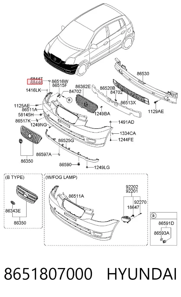  8651807000 Hyundai/Kia