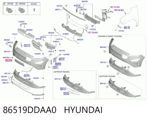  86519DDAA0 Hyundai/Kia