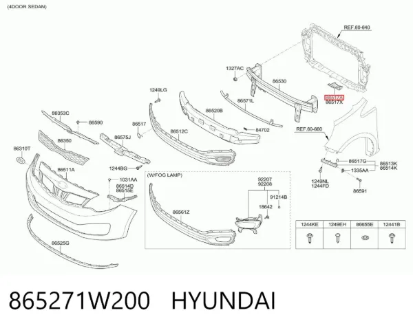  865271W200 Hyundai/Kia