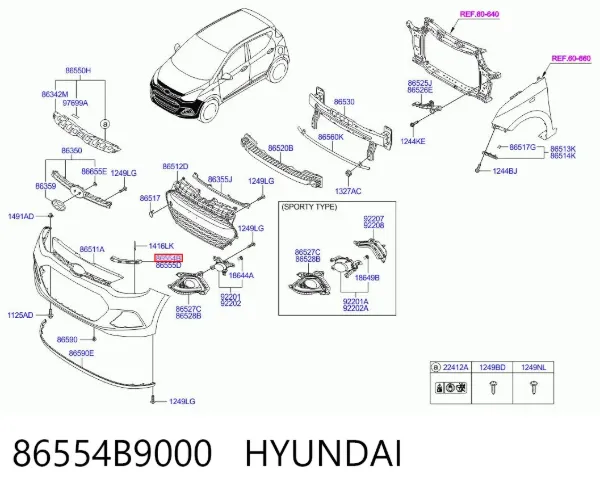 86554B9000 Hyundai/Kia
