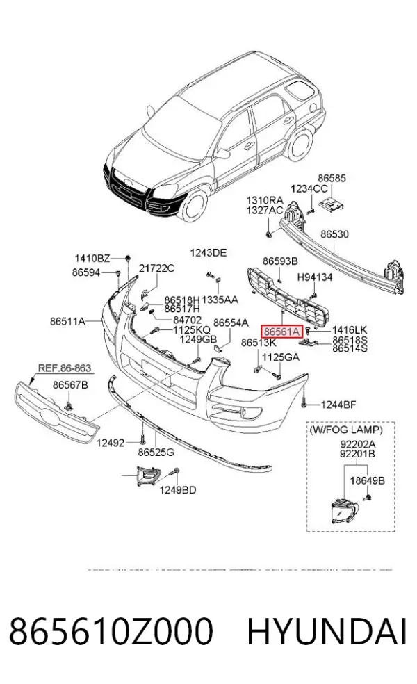  865610Z000 Hyundai/Kia