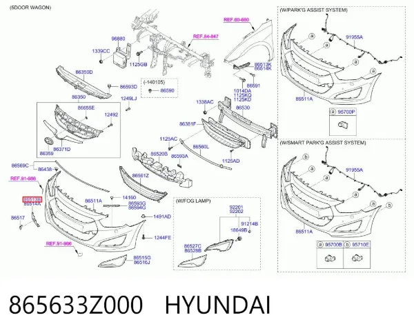 865633Z000 Hyundai/Kia
