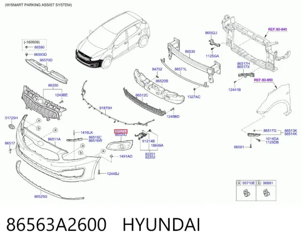  86563A2600 Hyundai/Kia