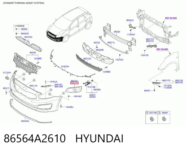  86564A2610 Hyundai/Kia