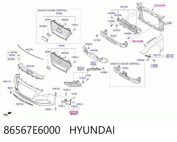  86567E6000 Hyundai/Kia