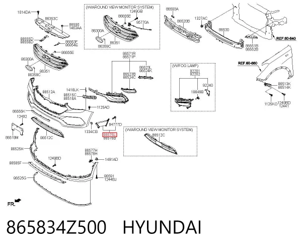  865834Z500 Hyundai/Kia