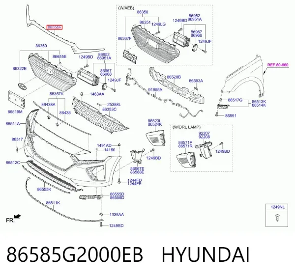  86585G2000EB Hyundai/Kia