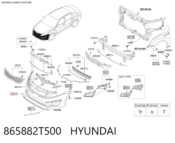 Заглушки буксирувального гака KIA Optima III