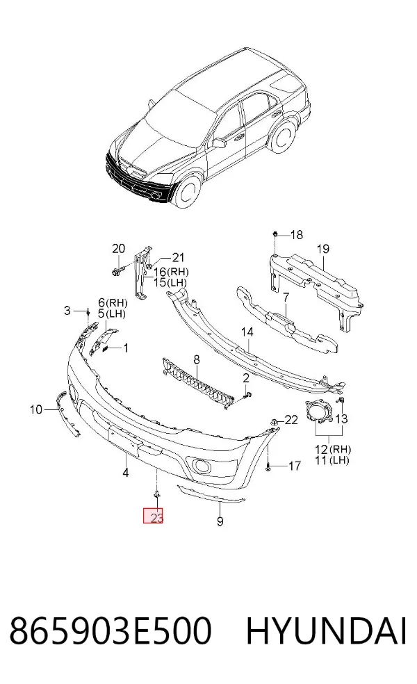  865903E500 Hyundai/Kia