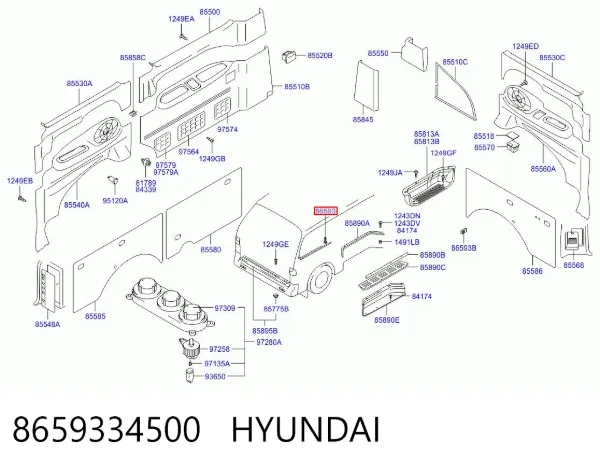  8659334500 Hyundai/Kia