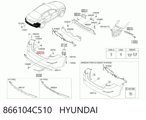  866104C510 Hyundai/Kia