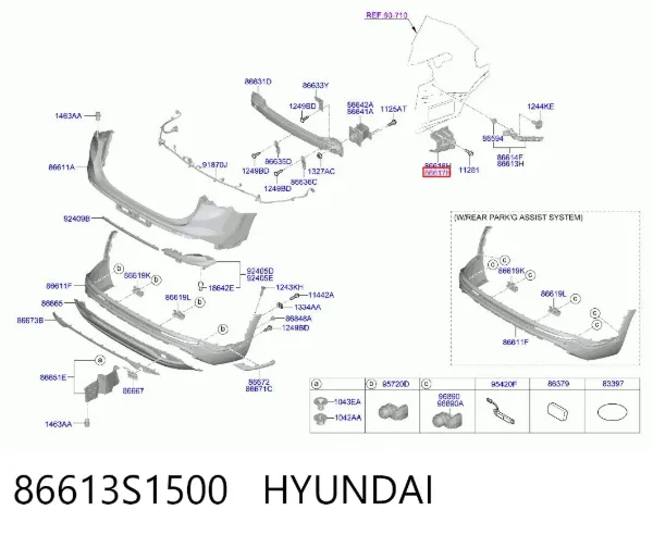  86613S1500 Hyundai/Kia