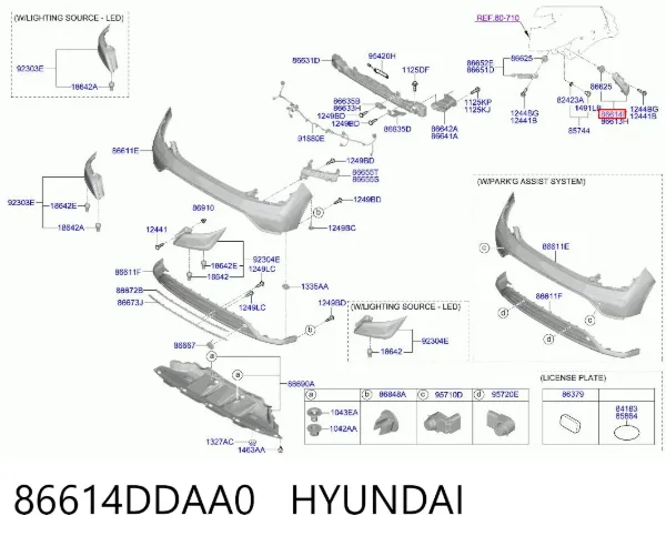  86614DDAA0 Hyundai/Kia