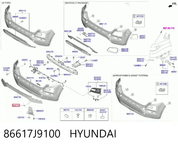  86617J9100 Hyundai/Kia