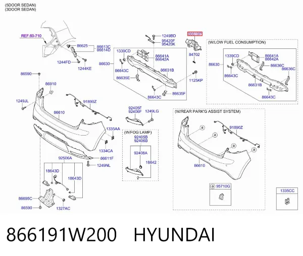  866191W200 Hyundai/Kia