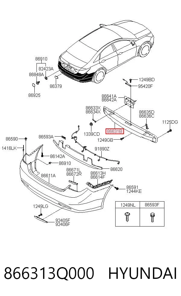  866313Q000 Hyundai/Kia