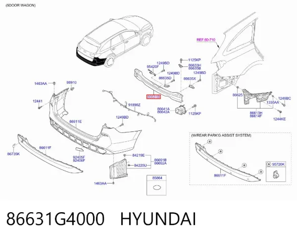  86631G4000 Hyundai/Kia