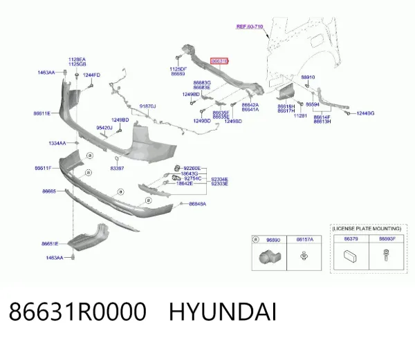  86631R0000 Hyundai/Kia