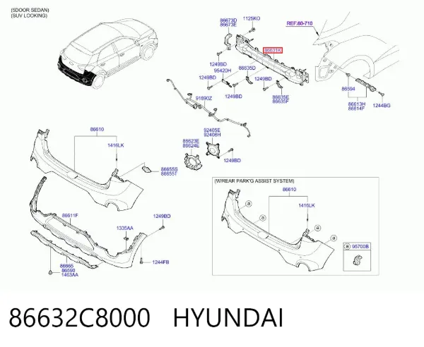  86632C8000 Hyundai/Kia
