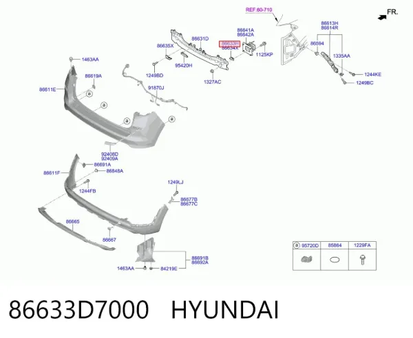  86633D7000 Hyundai/Kia