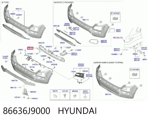  86636J9000 Hyundai/Kia
