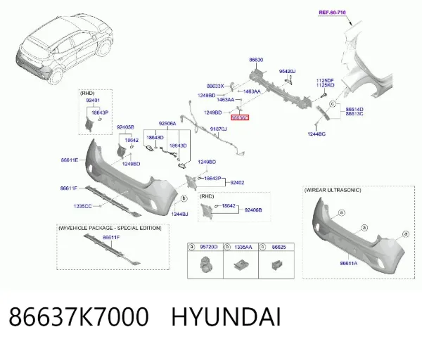  86637K7000 Hyundai/Kia