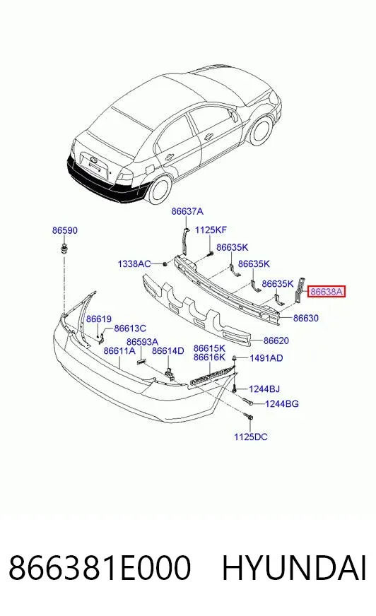  866381E000 Hyundai/Kia