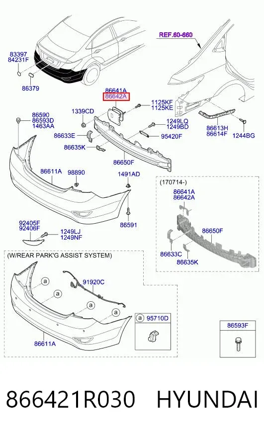  866421R030 Hyundai/Kia