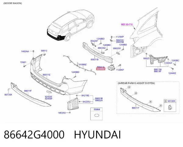  86642G4000 Hyundai/Kia