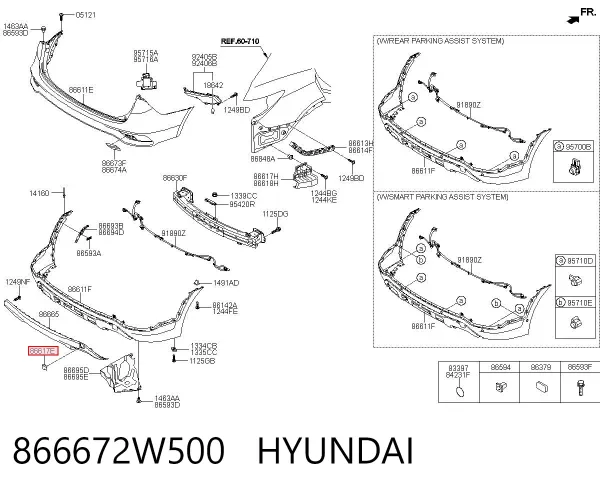  866672W500 Hyundai/Kia