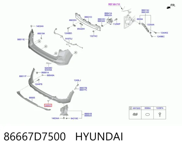 86667D7500 Hyundai/Kia