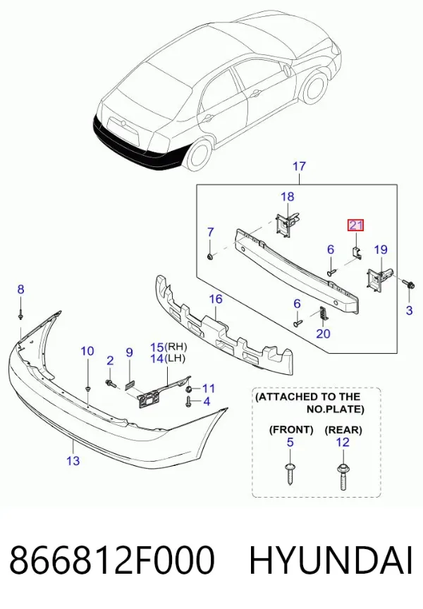  866812F000 Hyundai/Kia