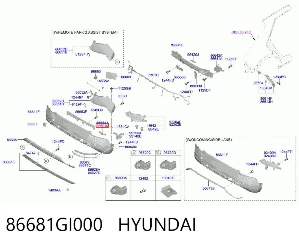  86681GI000 Hyundai/Kia