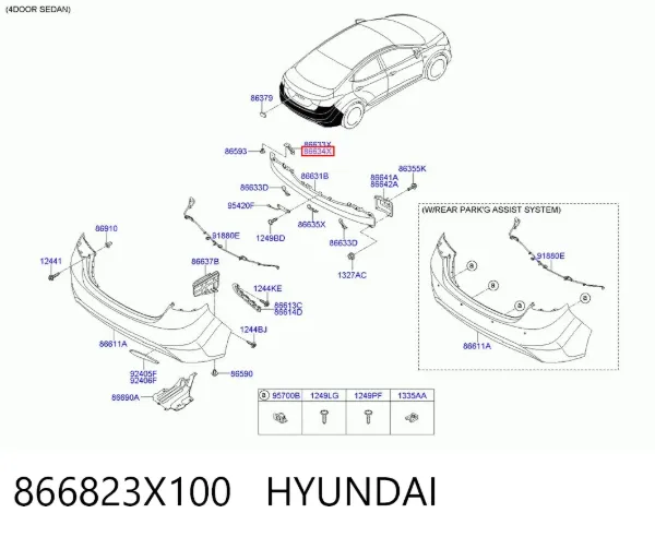  866823X100 Hyundai/Kia