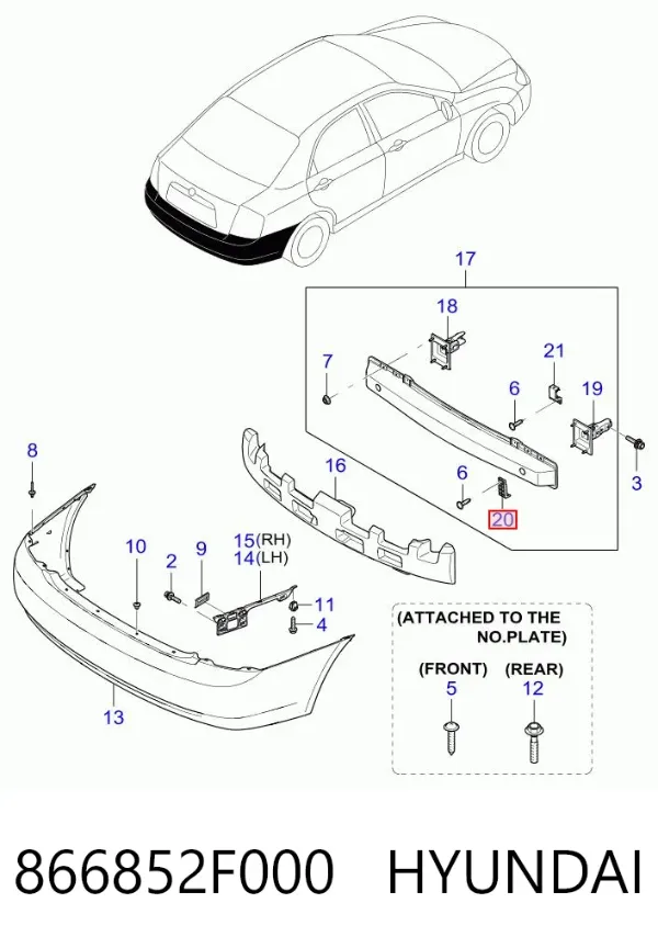  866852F000 Hyundai/Kia