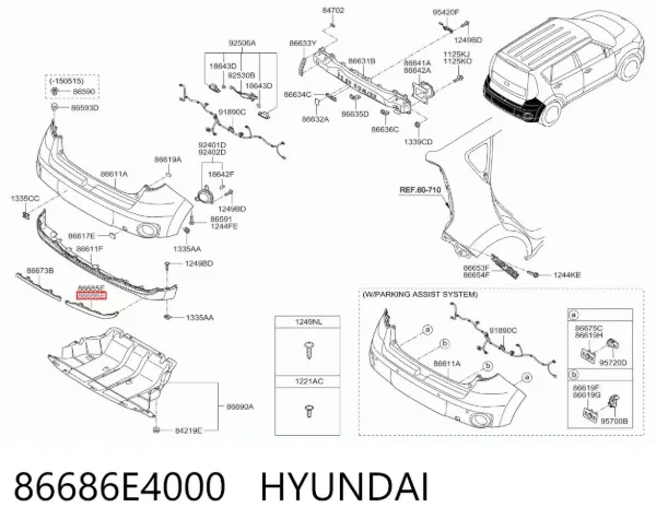 86686E4000 Hyundai/Kia