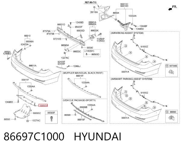  86697C1000 Hyundai/Kia
