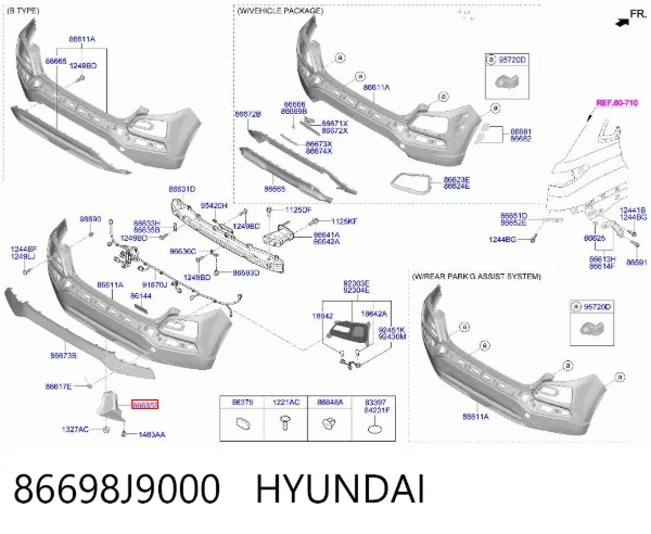  86698J9000 Hyundai/Kia