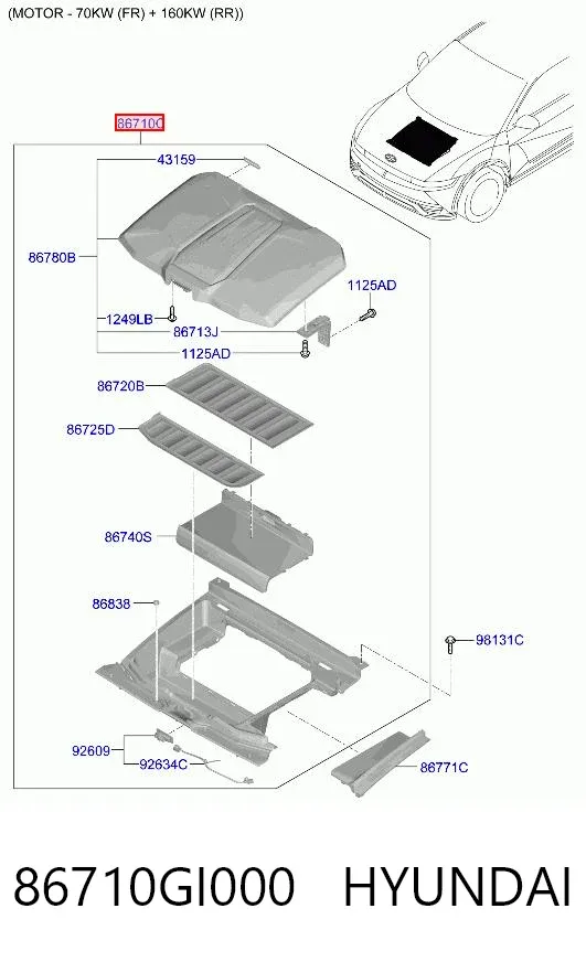 86710GI000 Hyundai/Kia
