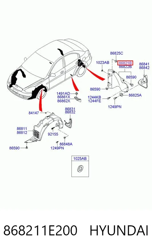  868211E200 Hyundai/Kia