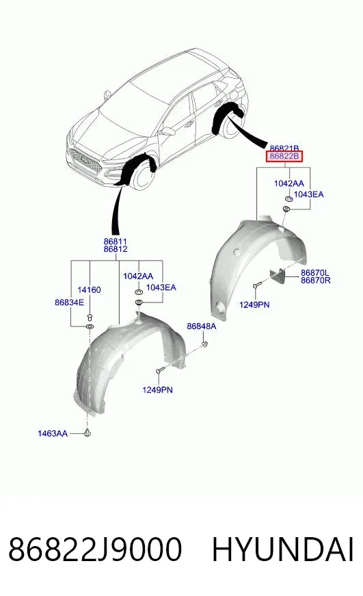  86822J9000 Hyundai/Kia