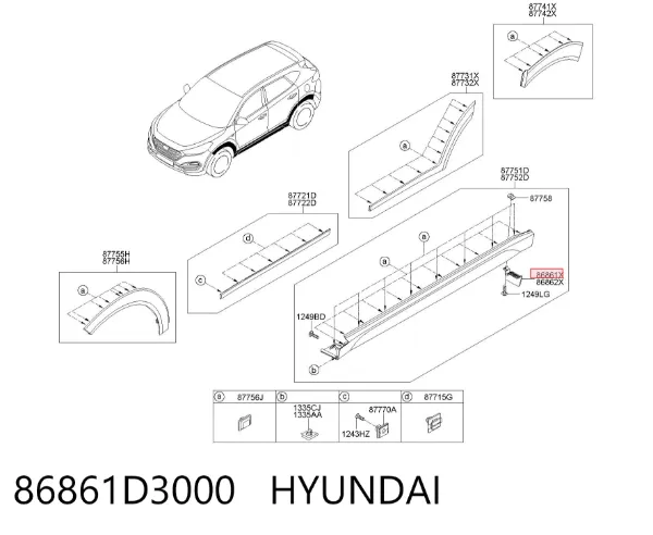  86861D3000 Hyundai/Kia